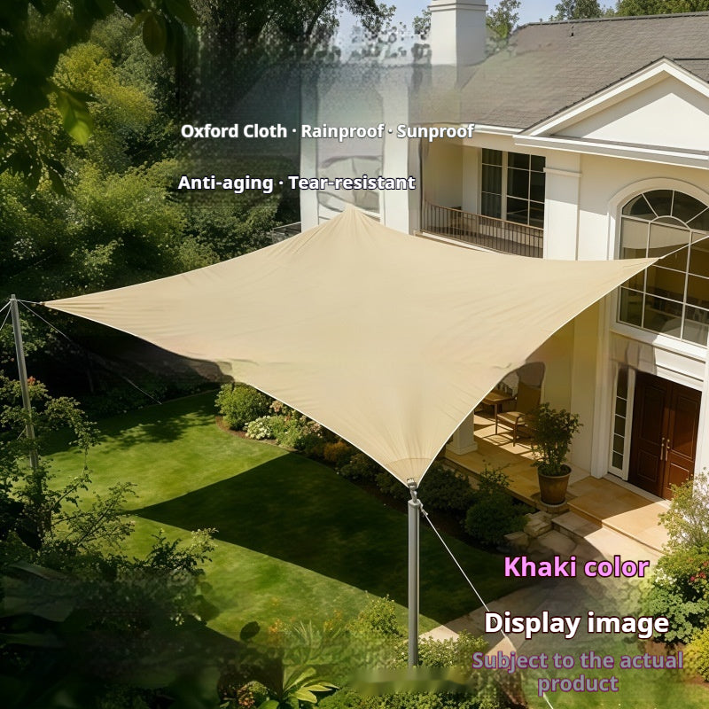 Thickened Oxford Cloth Sunshade Sail For Outdoor Courtyards