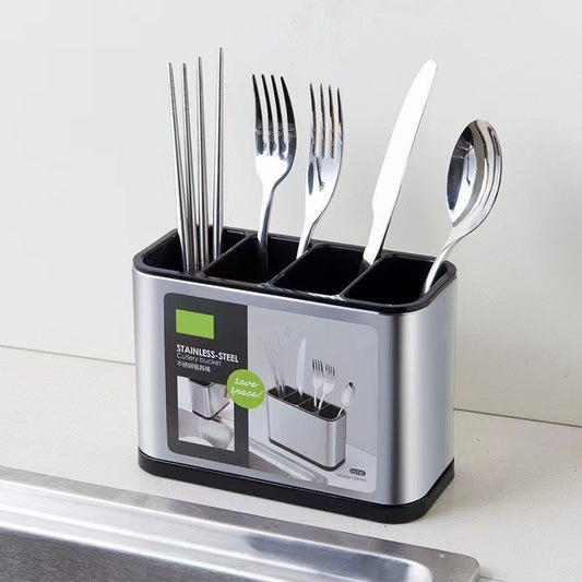Kitchen Cutlery Holder Spoon Fork Storage Rack Organizer Utensils Chopstick Box