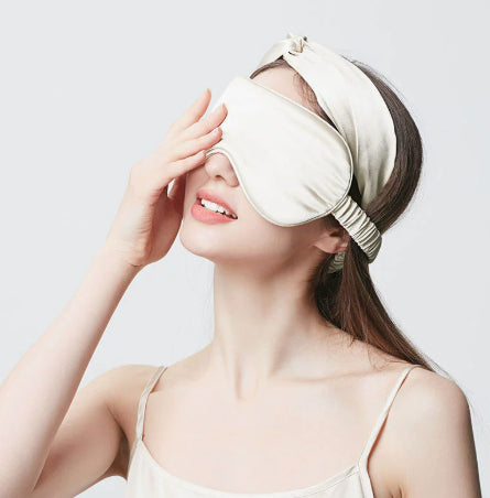 Thickened Eye Protecting Sleep Hair Tie And Eye Mask