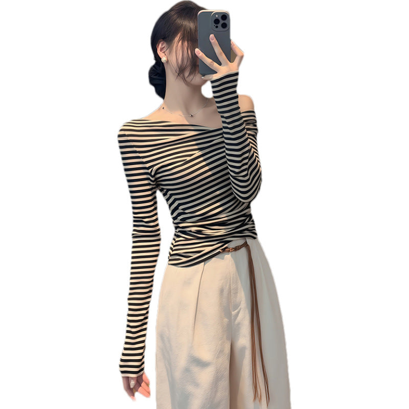 SpringAutumn New Korean-style Long-sleeve T-shirt For Women, Designer Style