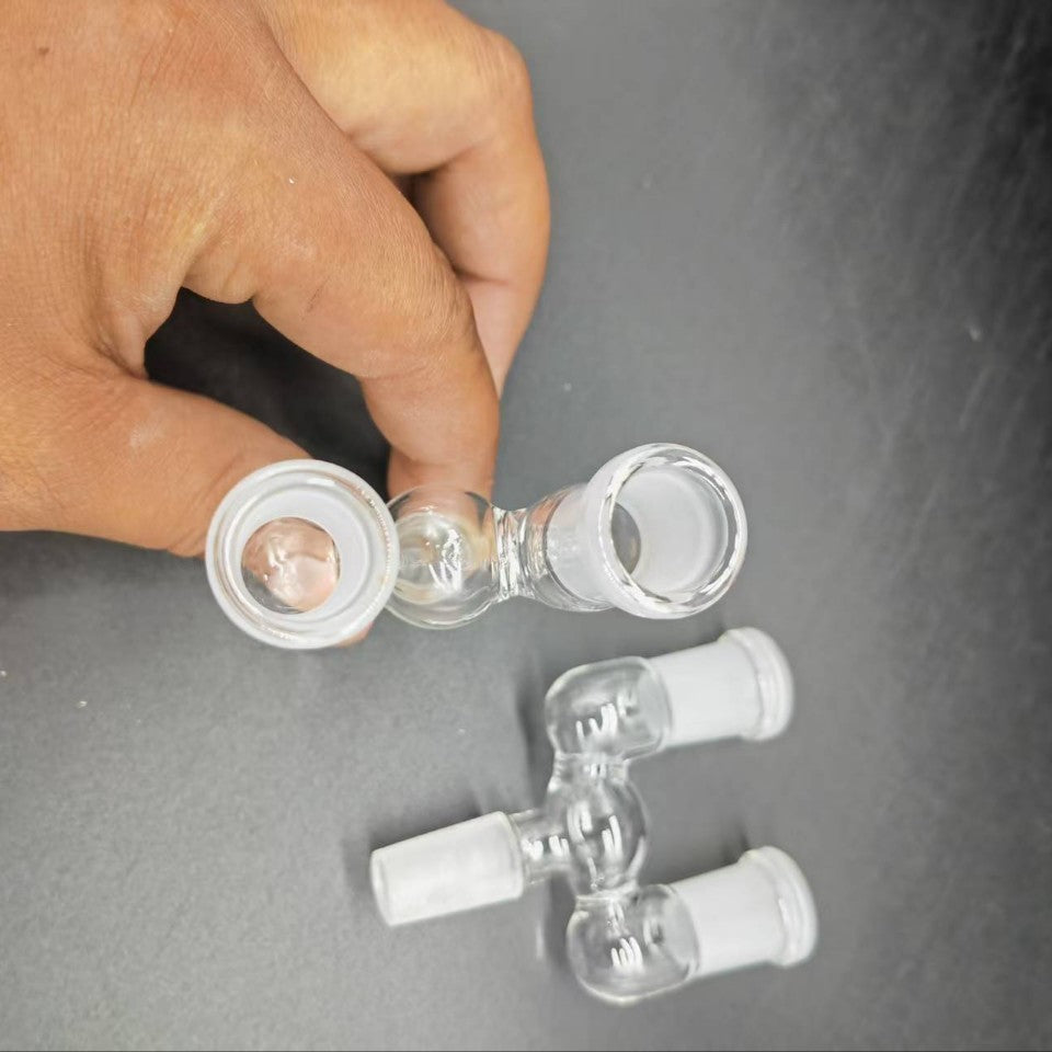 Borosilicate Glass Crafts Ornaments 14mm Plug Tee H Accessories