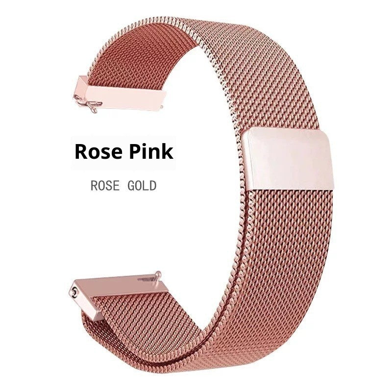 Smart Watch Flat Head Style Milan Strap Garmin Convex Head Universal Metal Strap