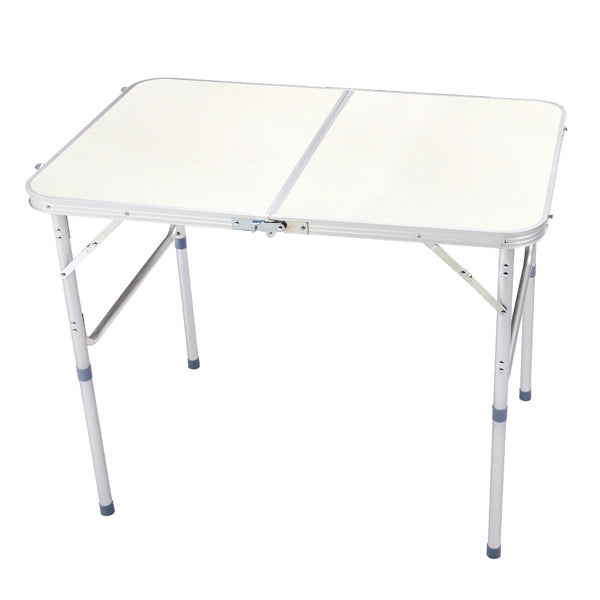 90 X 60 X 70cm Home Use Aluminum Alloy Folding Table White