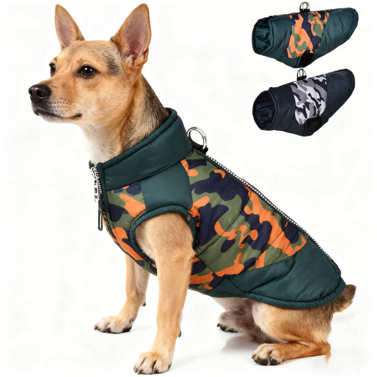 AutumnWinter Pet Clothing Camouflage Print Puppy