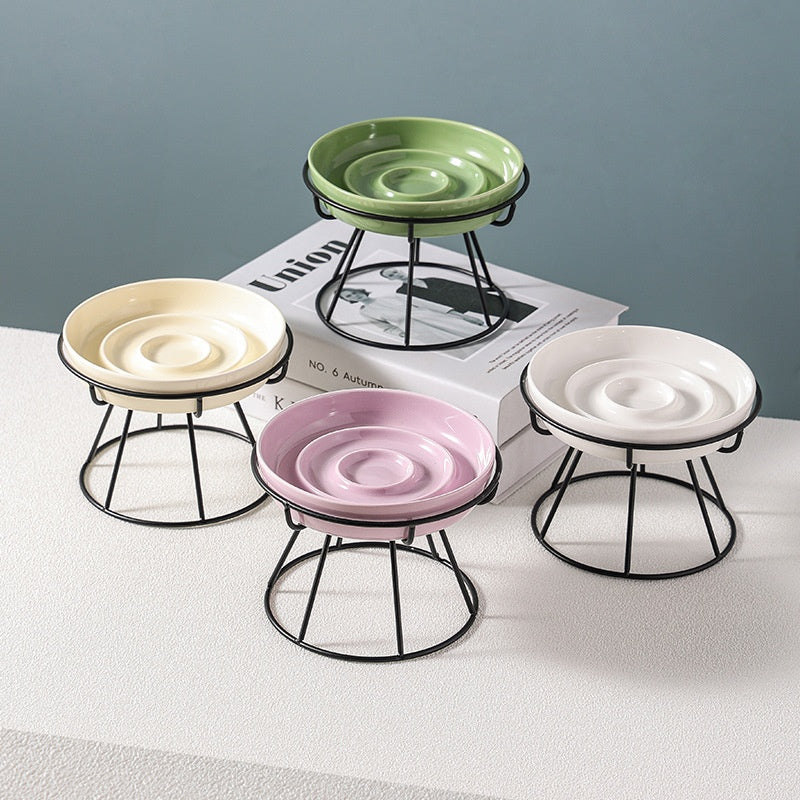 Ceramic Slow Feeding Bowl Cervical Spine Protection