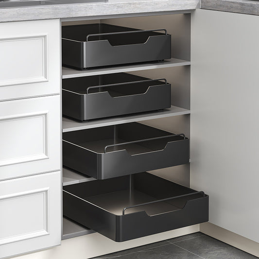 Portable Home-Use No-Drill Kitchen Pull-Out Shelf