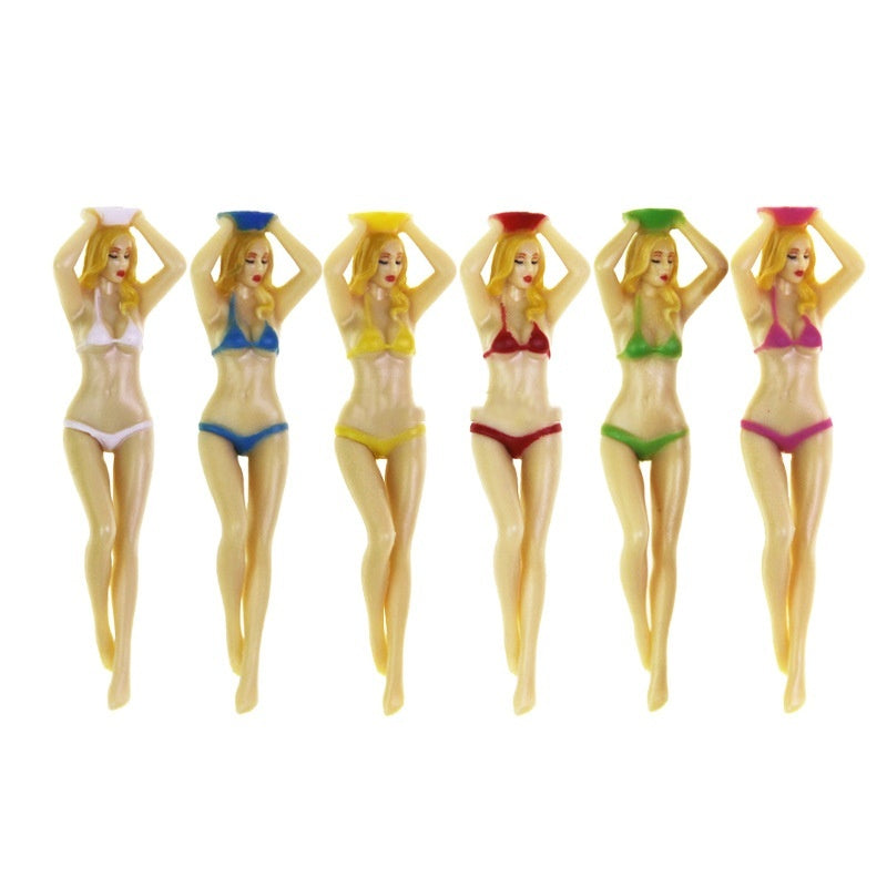 Golf Ball Nail Beauty Bikini Model Ball Tee Plastic