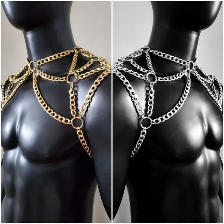 Mens Chunky Metal Body Chain