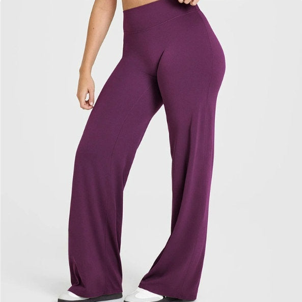 Fashionable Loose Straight-leg Yoga Pants For Women