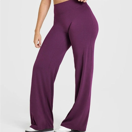 Fashionable Loose Straight-leg Yoga Pants For Women