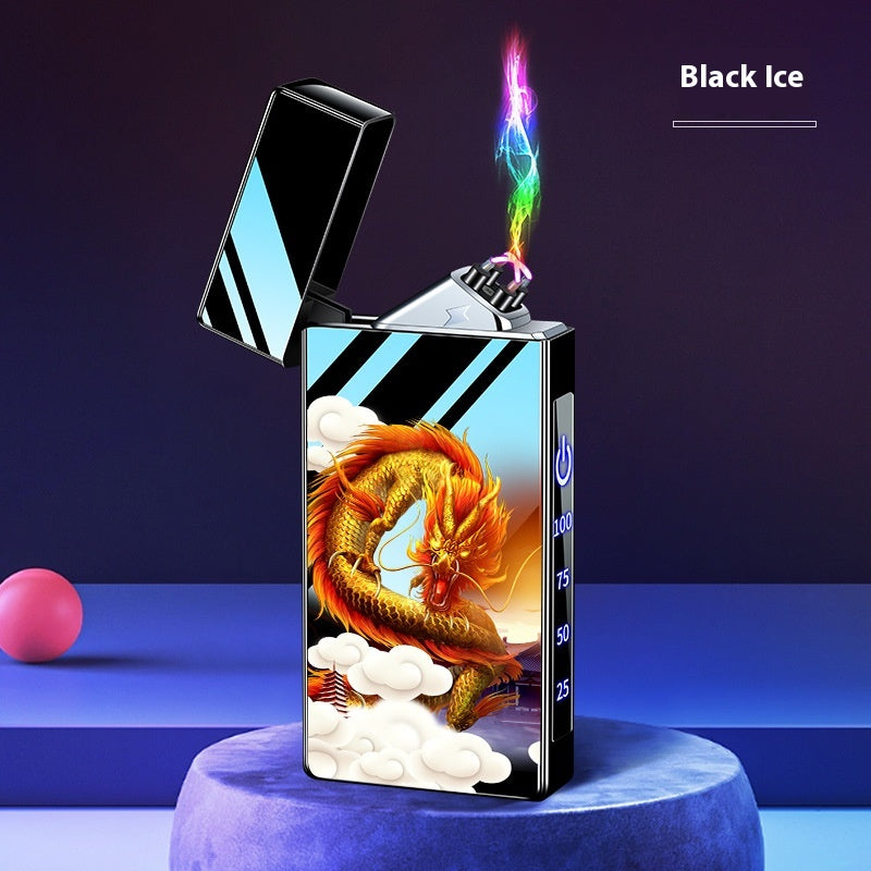 Double-layer Windproof Charging Intelligent Power Display Lighter