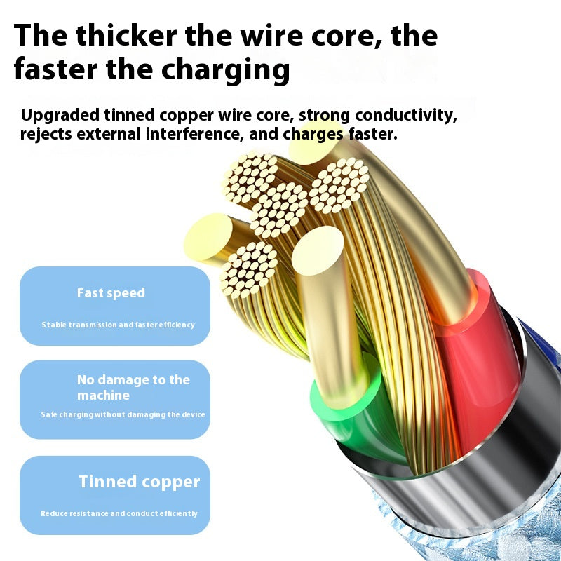 60W Double C Mobile Phone Braided Pd Charging Cable