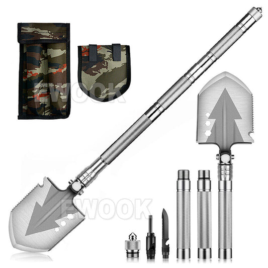 Camping Shovel Folding Outdoor Survival Tools Multifunction Hiking Military