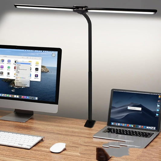 Double-head LED Eye-care Desk Lamp With A Long Arm
