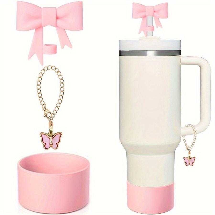 Straw Cap Bow Lanyard Combination 10mm Dust Plug Accessories Suit