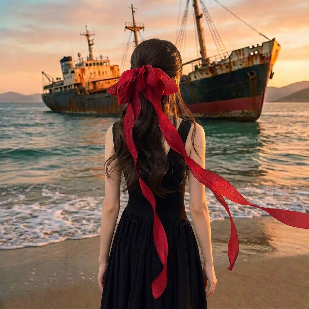 Multi-layered Ethereal Bow And Ribbon Hair Clip