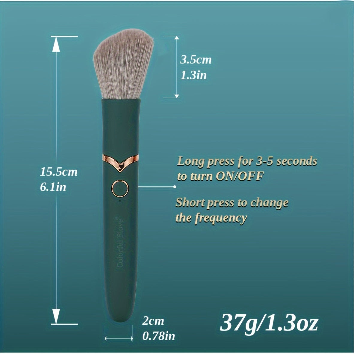 Discreet Mini Bullet For Women Elegant Makeup Brush Vibrator,Travel Friendly Body Massager With Nipple Stimulation