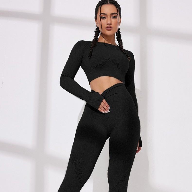 Seamless Womens Sports Yoga Set Fitness Apparel