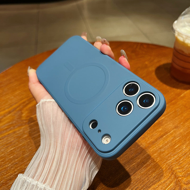 Magnetic Liquid Phone Case, Minimalist, Full-body Protection, Drop-proof