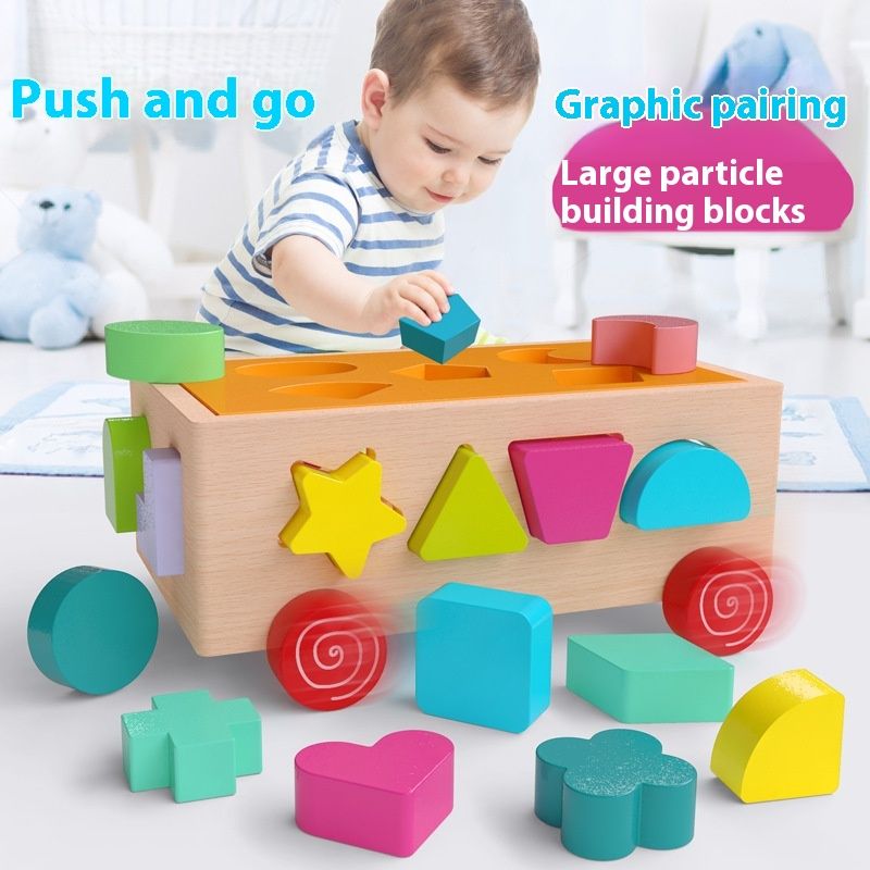 Children's Early Childhood Educational Toys Building Blocks Intelligence Car