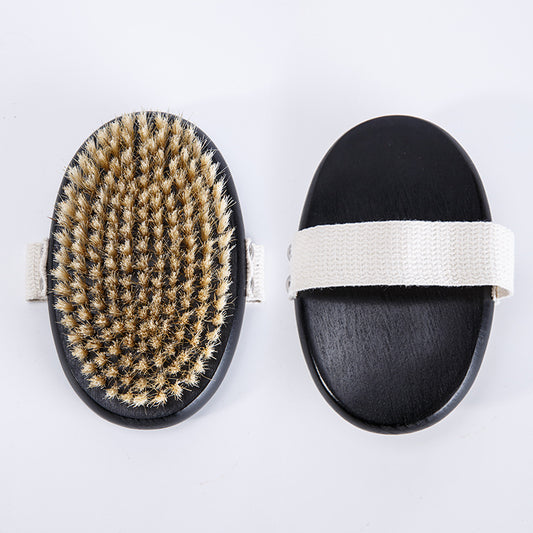 Household Black Beech Wood Bath Brush