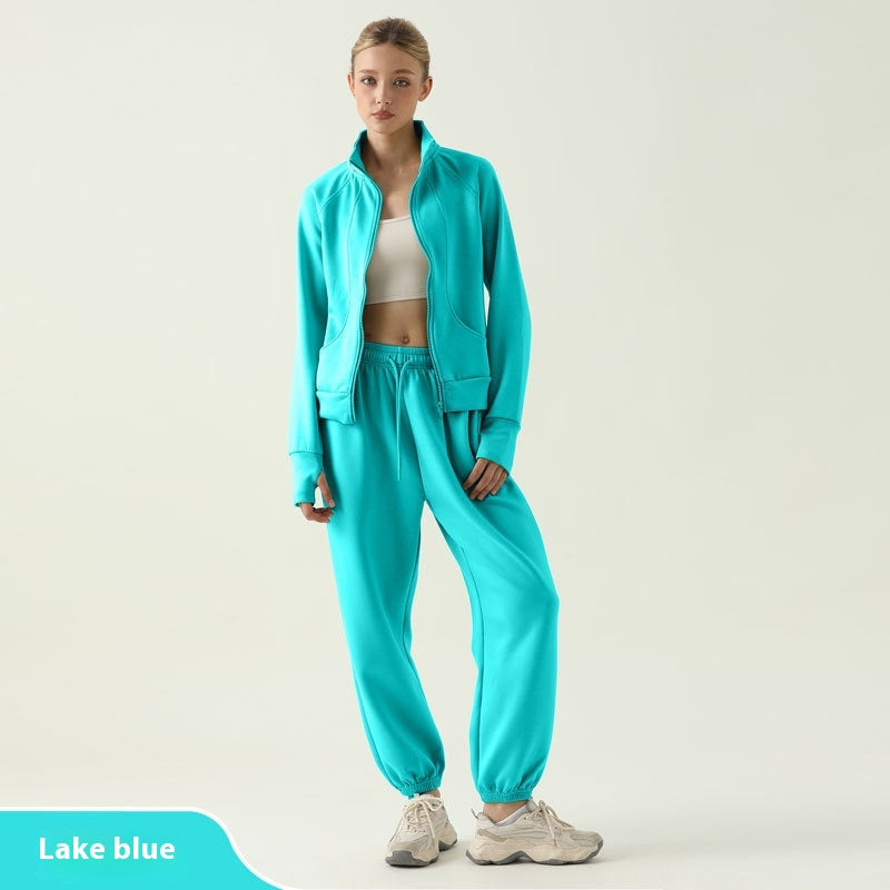 Sporty Clothing Loose-fit Tappered Trousers Outdoor Running Charge Fitness Suit
