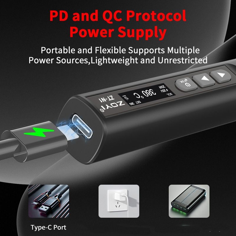 Smart Constant-Temperature Soldering Iron High-Power 96W Compact Soldering Pen