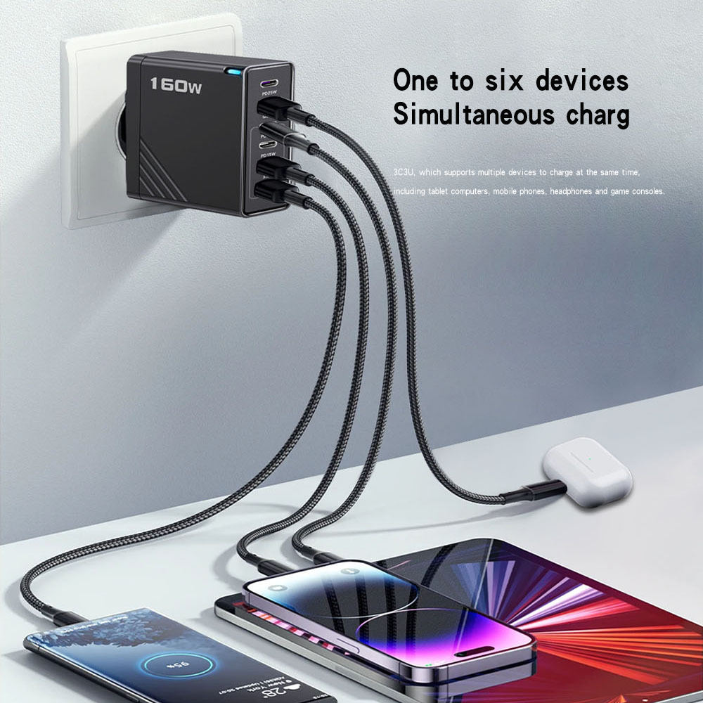 3PD 3USB Mobile Phone Charger 5V 3.1A Adapter