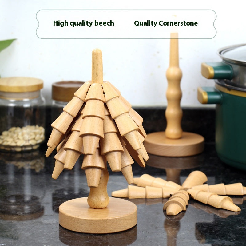 Cup Mat Household Beech Heat Proof Mat Kitchen Gadgets