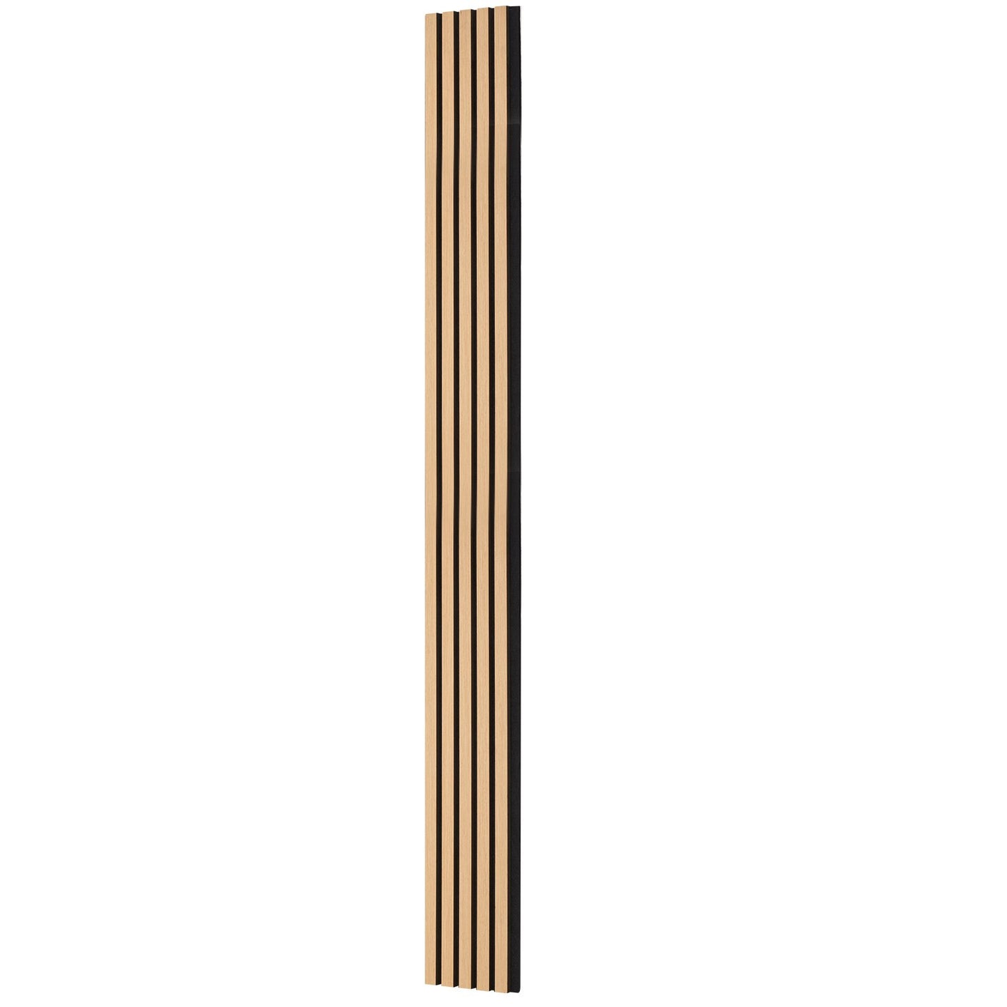 Wood Slat Acoustic Panels, 7.9 X 94.5 Inch, MDF Accent Wooden Wall Panels For Modern Interior Wall Decor, Faux Wood Wall Board Panels For Noise Reduction, Light Oak