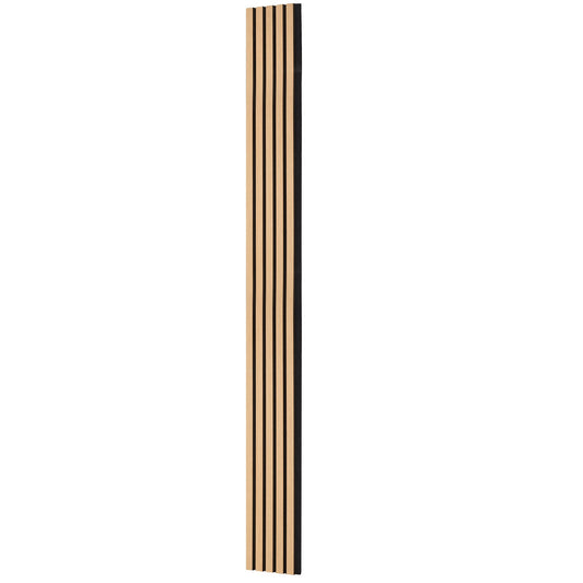 Wood Slat Acoustic Panels, 7.9 X 94.5 Inch, MDF Accent Wooden Wall Panels For Modern Interior Wall Decor, Faux Wood Wall Board Panels For Noise Reduction, Light Oak