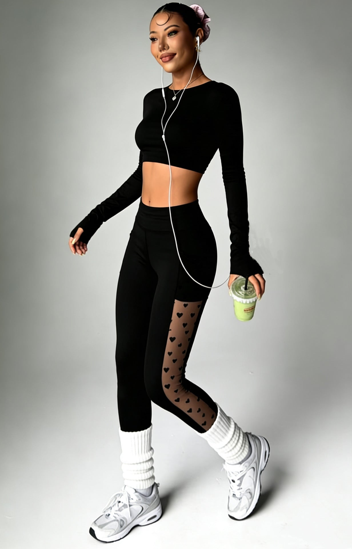 New Arrival Best-Selling Yoga Pants, Sports & Outdoor Skinny Leggings With Butt-Lifting Design, Spliced Mesh And Pockets