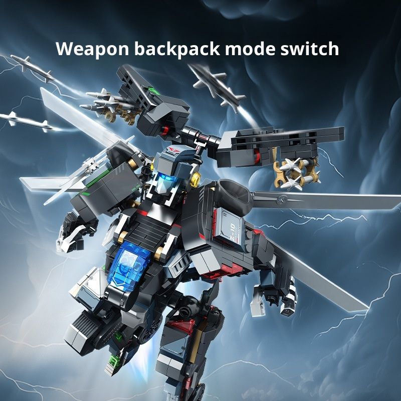 Building Blocks Wu Zhishi Lei Yin Deformation God Of War Assembly Model Building Blocks Toys