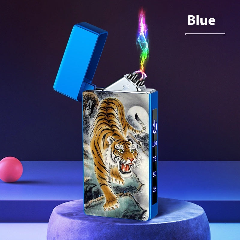 Double-layer Windproof Charging Intelligent Power Display Lighter