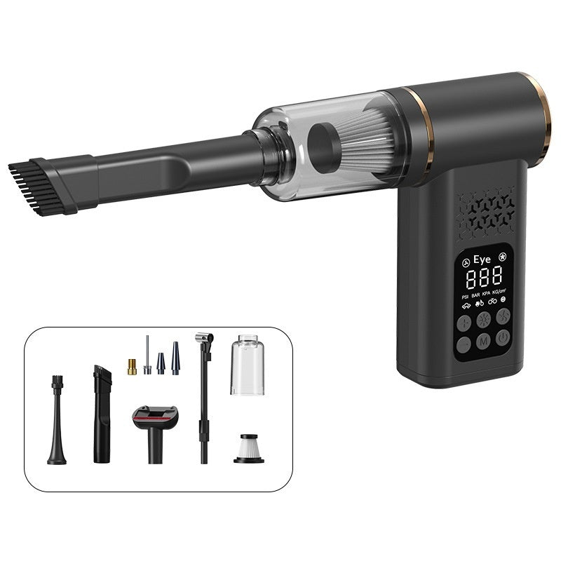 2-in-1 Lighting Charging Car Vacuum Cleaner And Air Pump