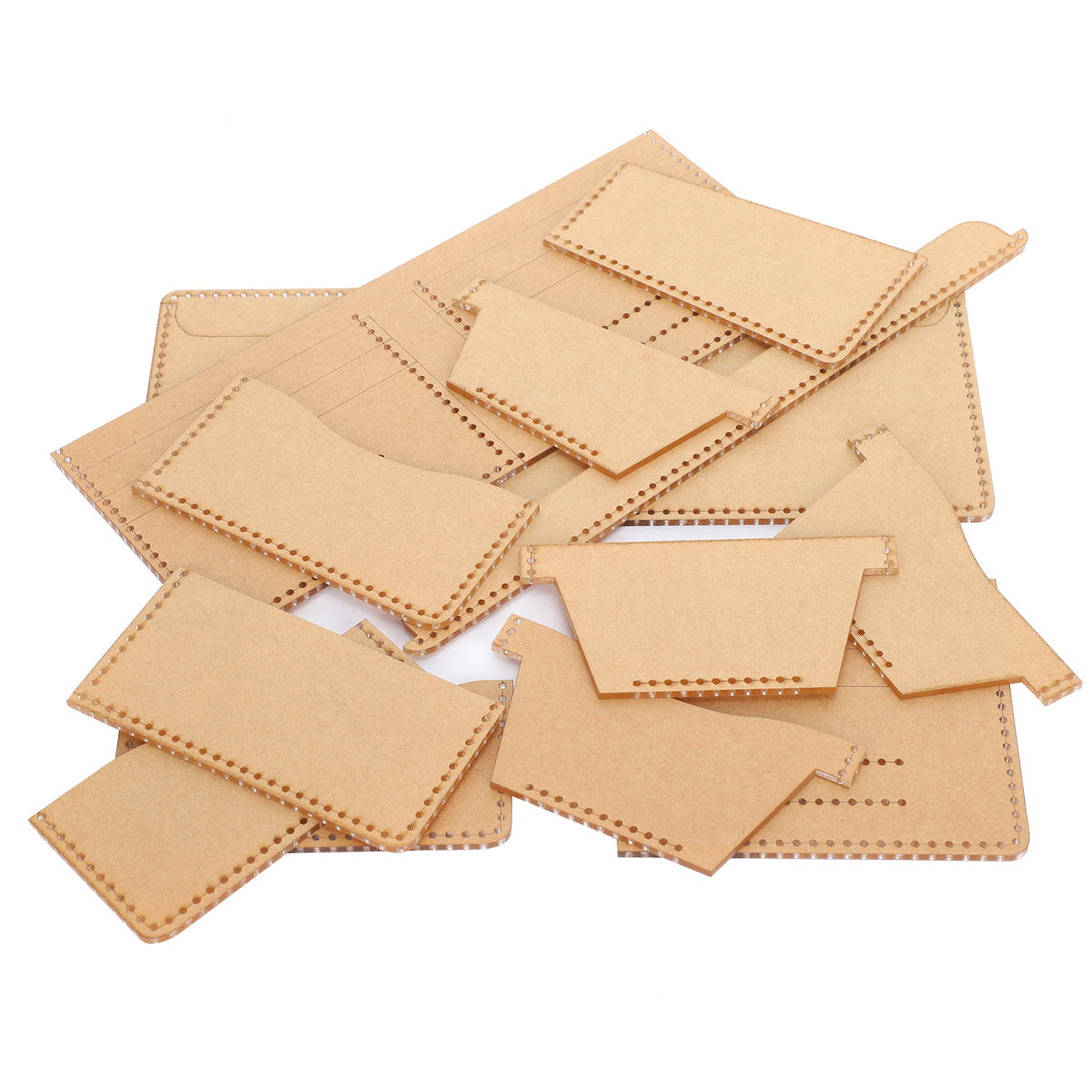 13Pcs Acrylic Wallet Template Universal DIY HandMade Leather Crafts Accessories