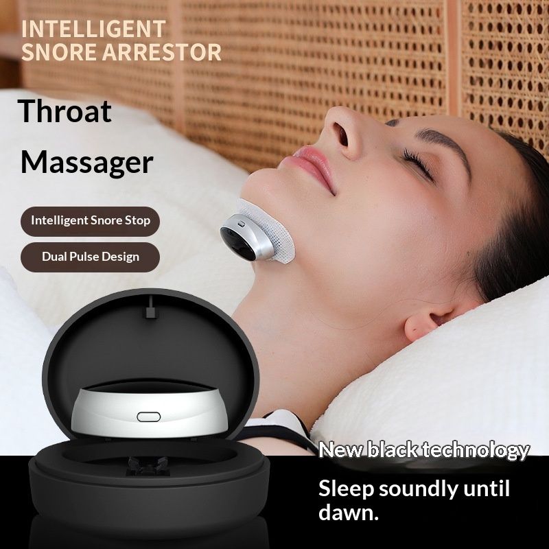 Smart Throat Anti-Snoring Device Household Anti-Snoring Nasal Snore Relief Massager Dual-Pulse Electric Anti-Snoring Device