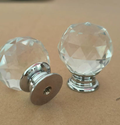 Crystal Ball Glass Handle For Dressing Table Or Makeup Box Drawer