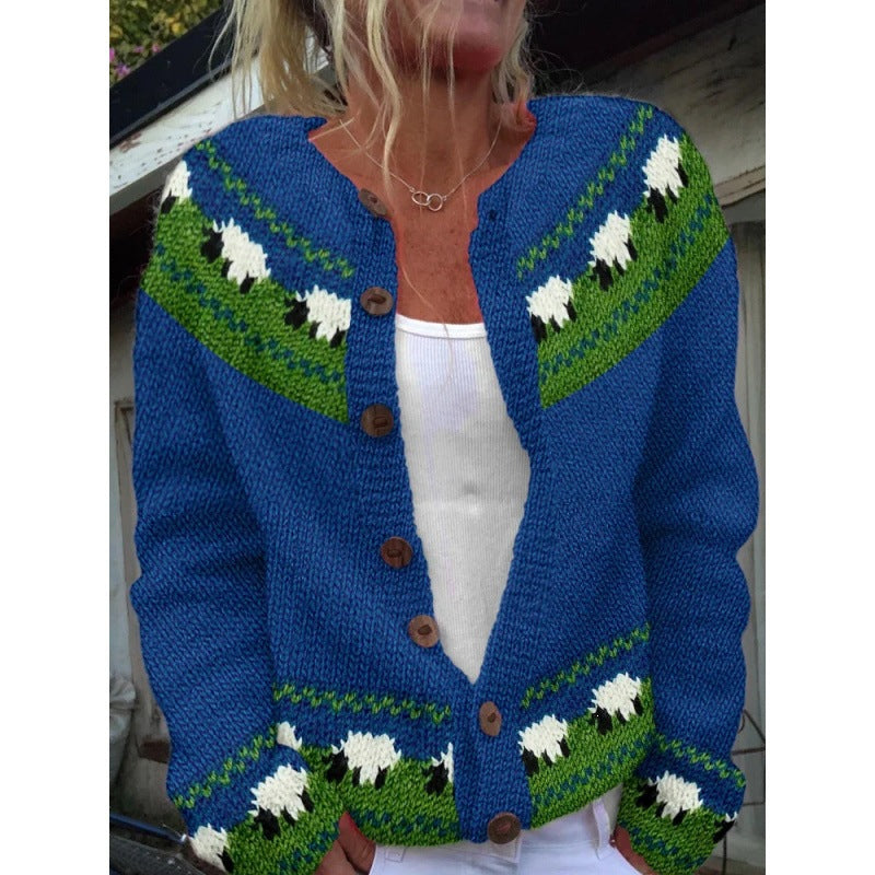 Autumn Chic Versatile Cardigan Sweater European And American Womens Fashion