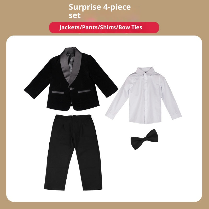 Children's Suit Korean Boy Flower Girl Celebration Dress