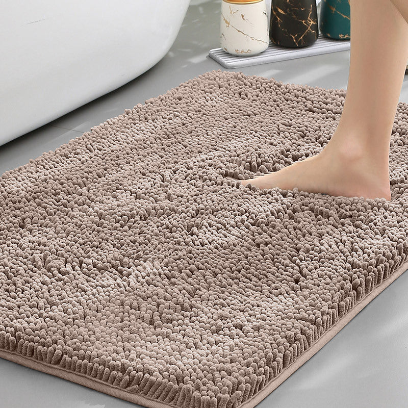 Bathroom Floor Mat, Bath Entrance Water-absorbent Carpet, Chenille Anti-slip Foot Pad