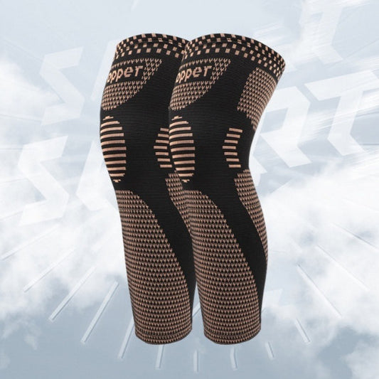 Sports Knee Brace Copper-fiber Nylon Knitted Knee Padnon-slip Gear For Running Fitness Basketball And Hiking Manufacturer Direct