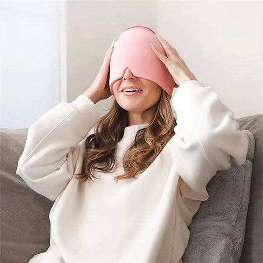 Gel Mask Ice Compress Head Cover Physical Cooling Relieve Headache