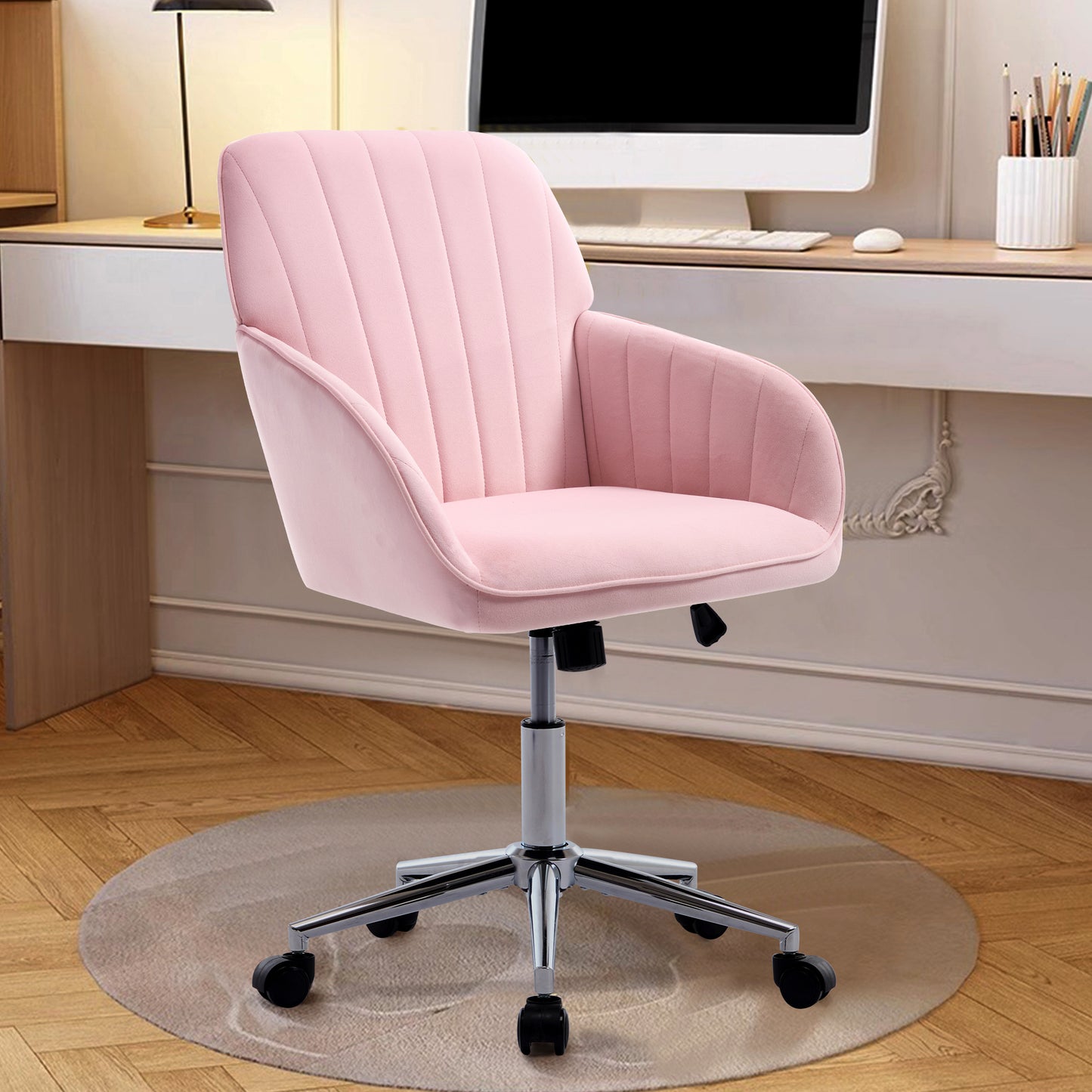 TY Adjustable Office Chair, Home Bedroom, Ergonomic Swivel Chair, Backrest Seat, Comfortable For Long Sitting
