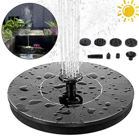 Solar Powered Floating Pump Water Fountain Bird Bath Pond Pool Garden Dccor