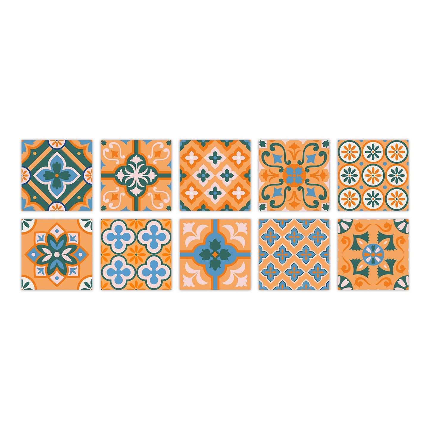 Kitchen Oil- And Water-Resistant Wall Stickers Imitating Tiles