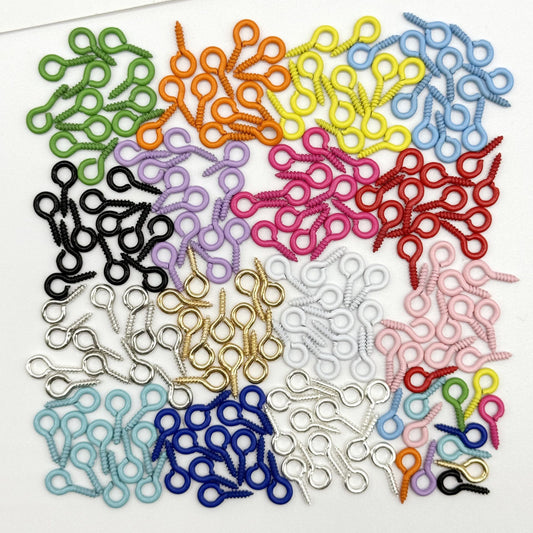 Colored Baked-paint Sheep-horn Nails For DIY Jewelry Accessories And Materials