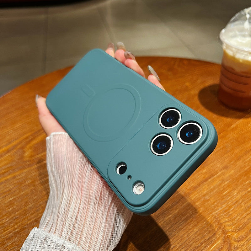 Magnetic Liquid Phone Case, Minimalist, Full-body Protection, Drop-proof