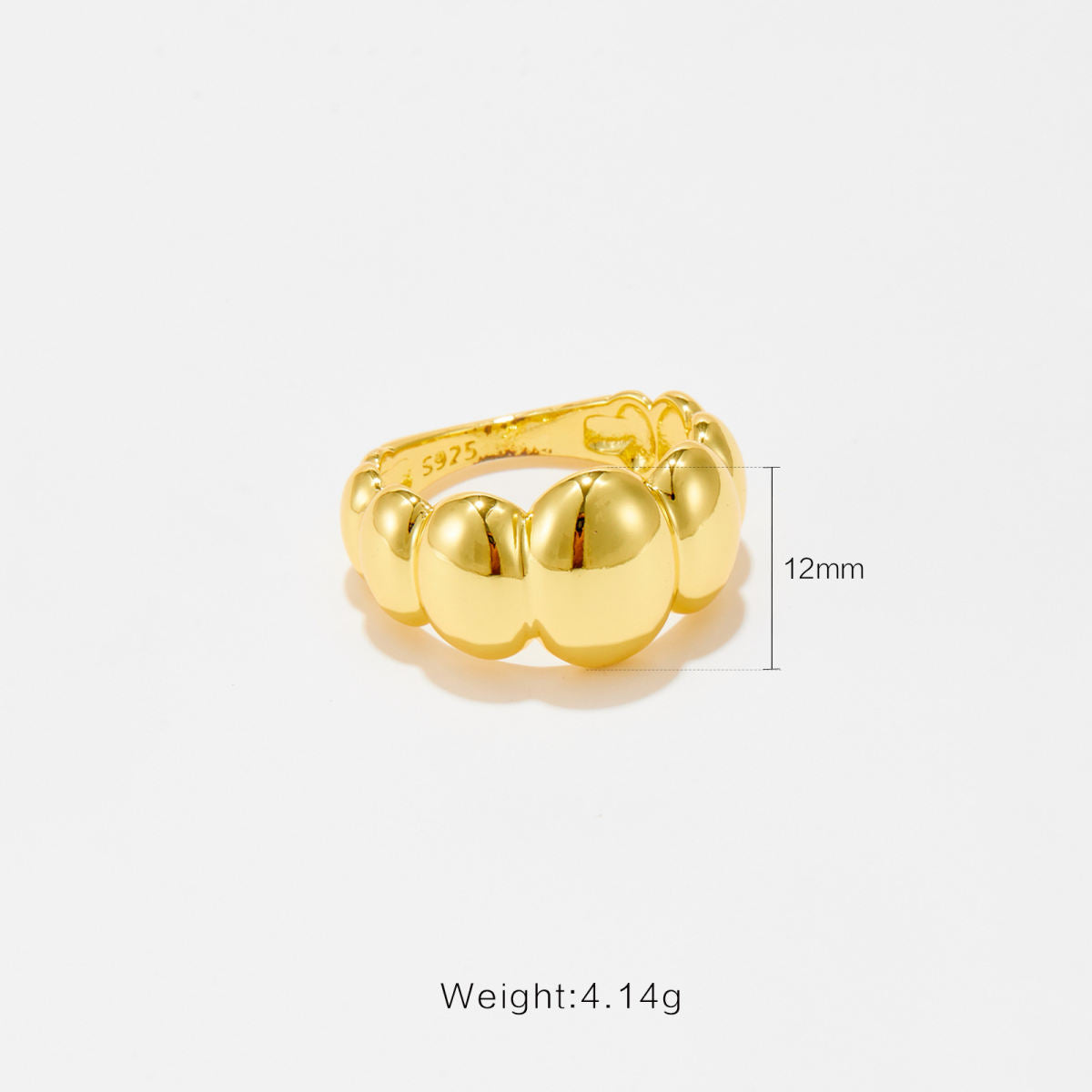 Convex Oval Elegant Fashion Female Accessories Ring