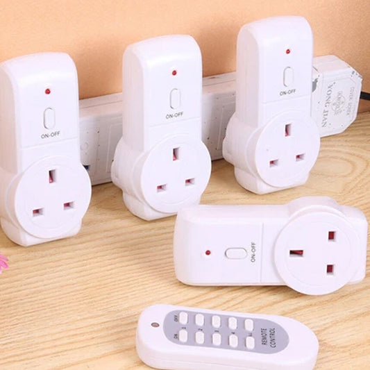 NEW Remote Control Sockets Wireless  Home Mains Power Outlet Pack UK Plug
